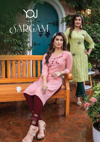 Sargam Vol 4 By Wanna Designer Handwork Top With Pant Collection